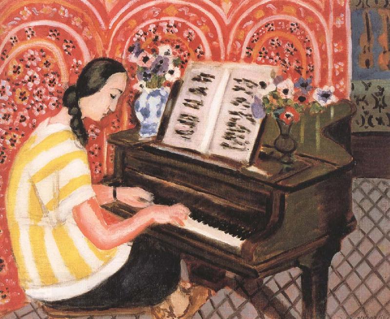 Henri Matisse woman at tbe piano oil painting picture